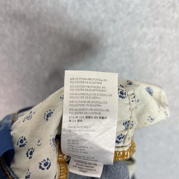 Anthropologie Pilcro Mid Wash The Icon High Rise Flare Jeans Size 25 - Picture 14 of 14